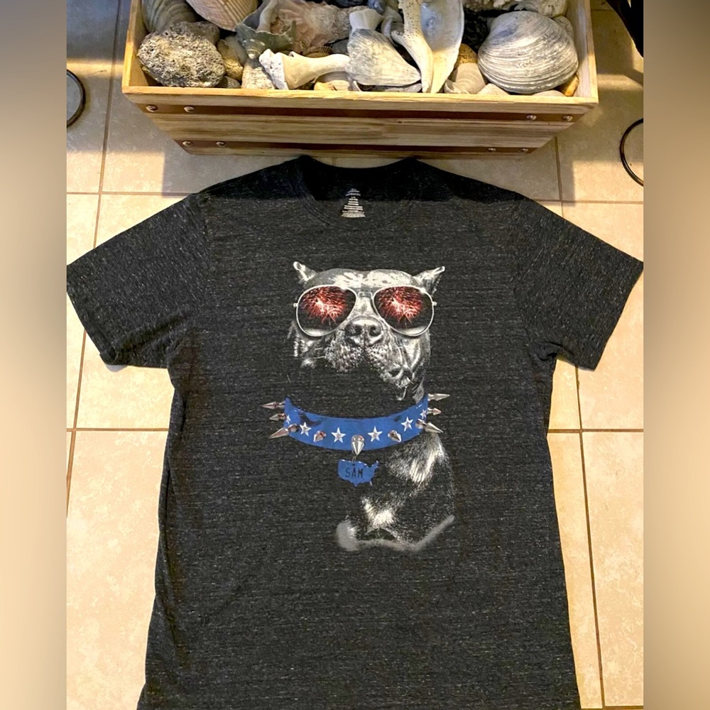 Bulldog Men’s Stretchable T-Shirt Size L/G(42-44) Dark Gray Color